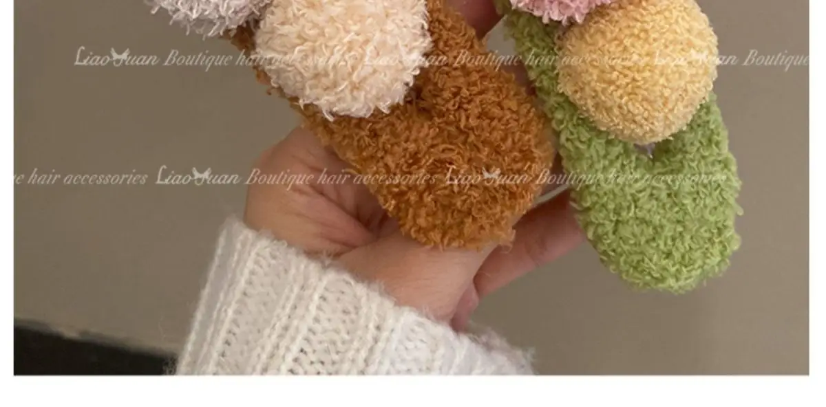 Cute Plush Bear Hairpin for Girls — feature 22