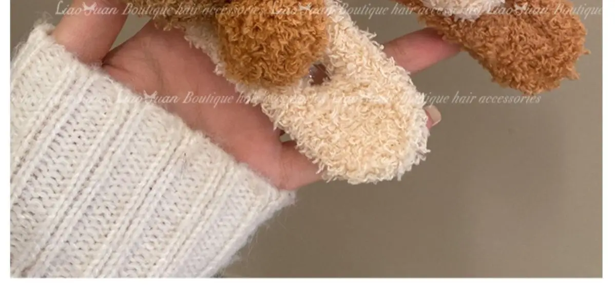 Cute Plush Bear Hairpin for Girls — feature 26