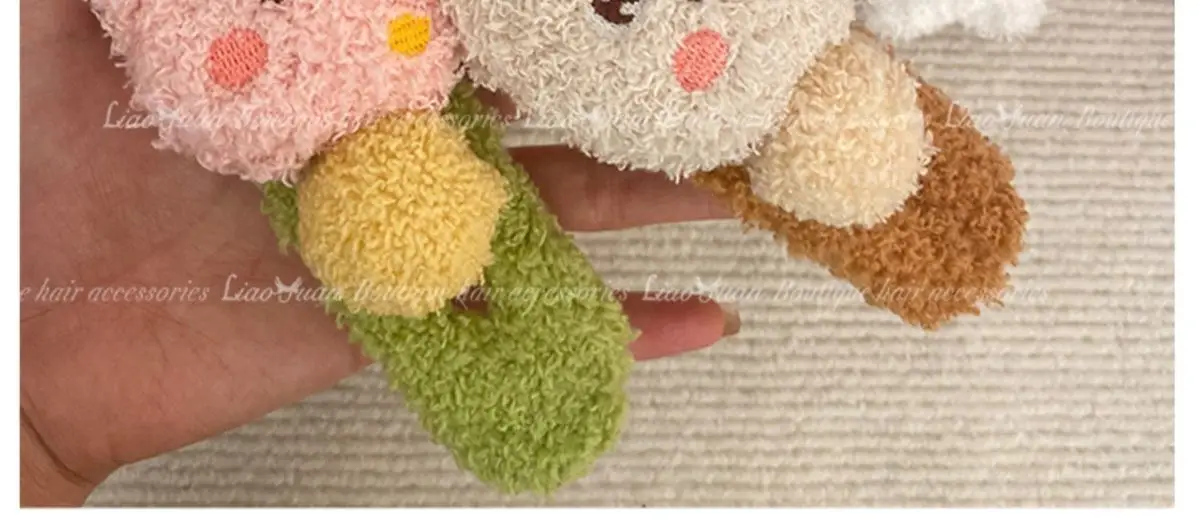 Cute Plush Bear Hairpin for Girls — feature 8
