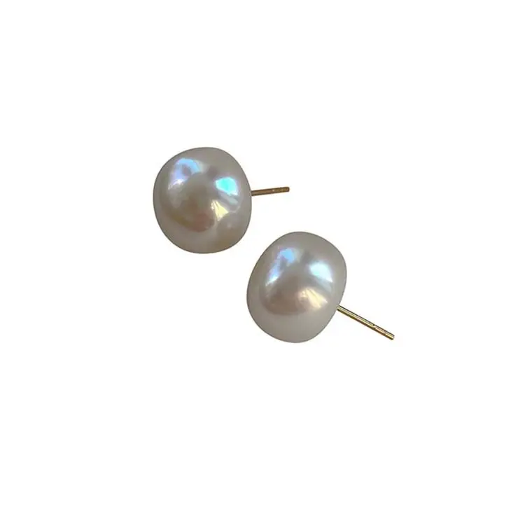 12mm Large 5A Freshwater Pearl Earrings for Women Light Luxury - Image 6