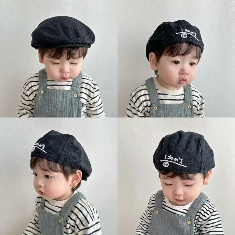 Baby Korean Star Hat Adjustable Peaked Cap White - Image 28