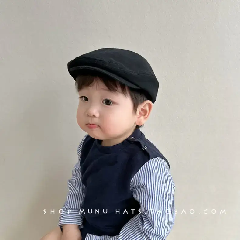 Baby Korean Star Hat Adjustable Peaked Cap White — feature 1