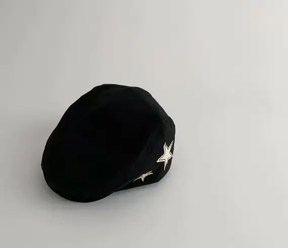 Baby Korean Star Hat Adjustable Peaked Cap White - Image 18