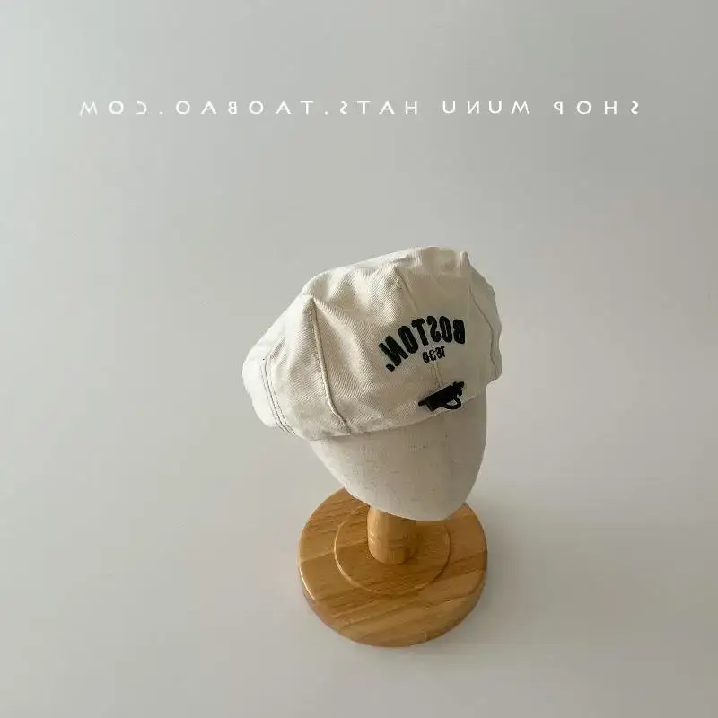 Baby Korean Star Hat Adjustable Peaked Cap White - Image 2
