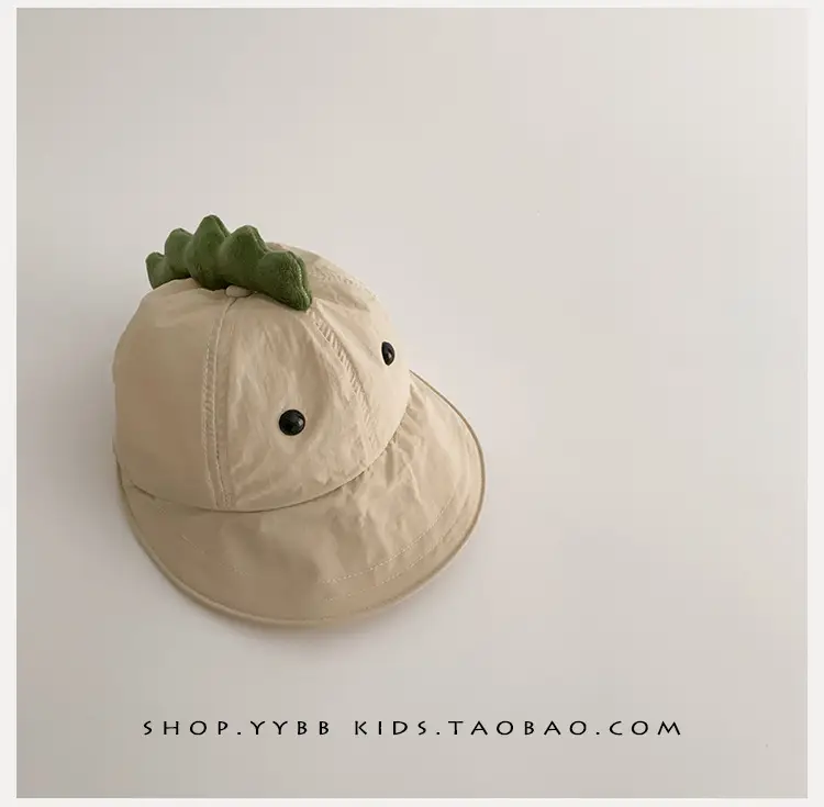 Dinosaur Sunproof Hat for Kids Beige Big Bristle — feature 11