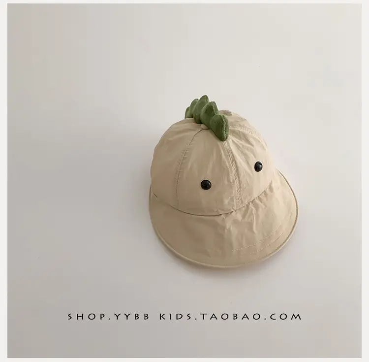 Dinosaur Sunproof Hat for Kids Beige Big Bristle — feature 14