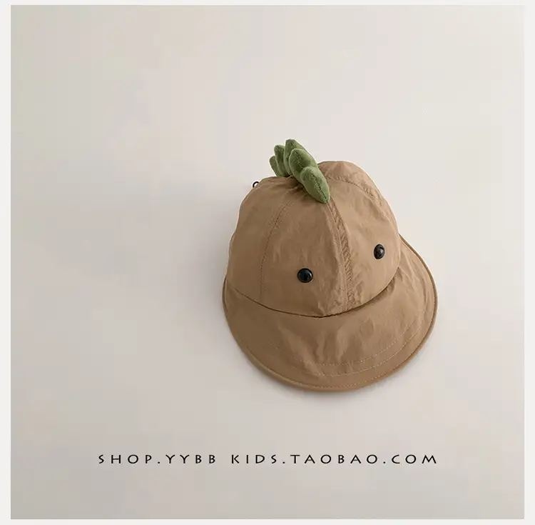 Dinosaur Sunproof Hat for Kids Beige Big Bristle — feature 15