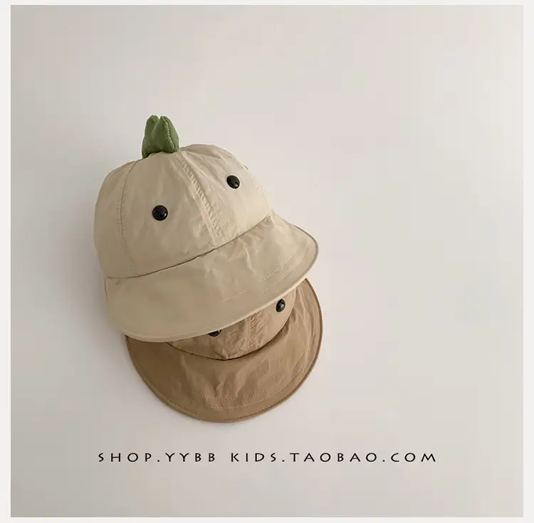 Dinosaur Sunproof Hat for Kids Beige Big Bristle — feature 8