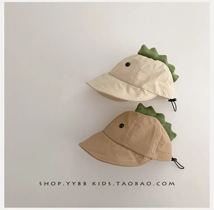 Dinosaur Sunproof Hat for Kids Beige Big Bristle — feature 9