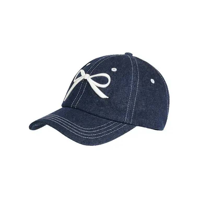 TongZhen Women Baseball Cap with Embroidered Bow - Image 9