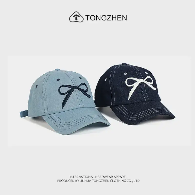 TongZhen Women Baseball Cap with Embroidered Bow — feature 7