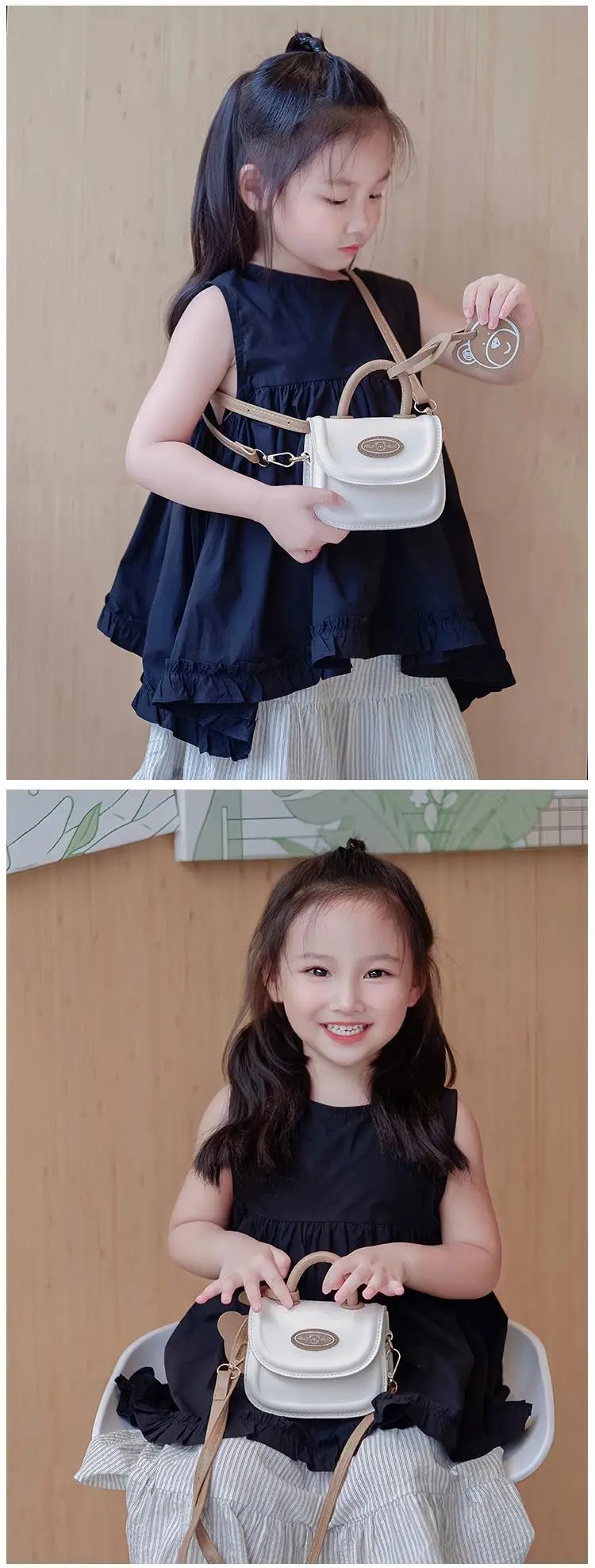 Red Cartoon Bear One-Shoulder Messenger Bag for Girls — feature 17