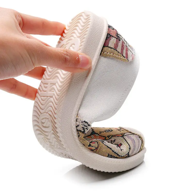 Old Beijing Cloth Shoes Spring New Women's Canvas Shoes Non-Slip Soft Sole Shoes Fashionable and Versatile Women's Shoes Korean Style Fisherman Shoes