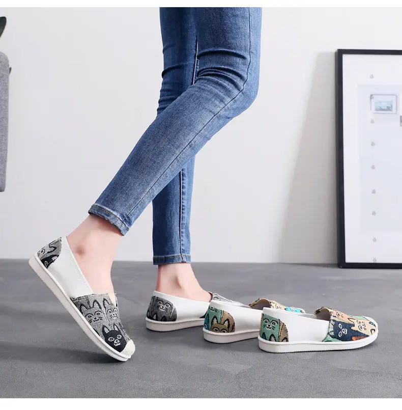 Old Beijing Cloth Shoes Spring New Women's Canvas Shoes Non-Slip Soft Sole Shoes Fashionable and Versatile Women's Shoes Korean Style Fisherman Shoes — feature 11