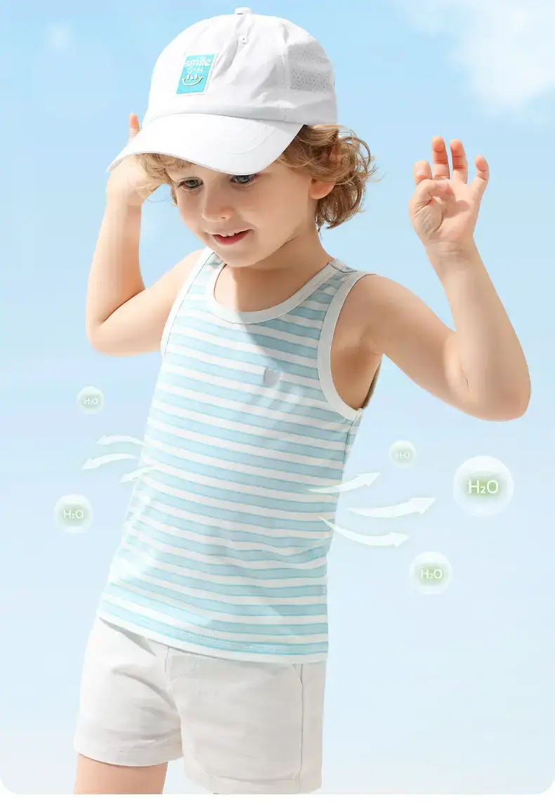 Baby's Pink Striped Sleeveless Vest — feature 7