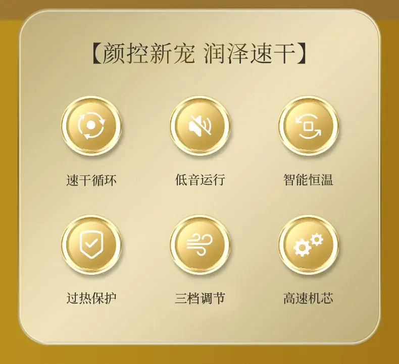 Cross-border High Power Hair Dryer with Negative Ion Technology — feature 6