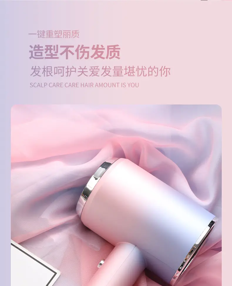 Electric Hair Dryer 1250W Purple Light Ion Technology — feature 18