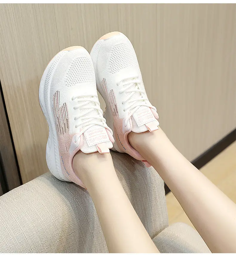 Women Black Mesh Running Shoes 2025 Spring Lightweight — feature 42