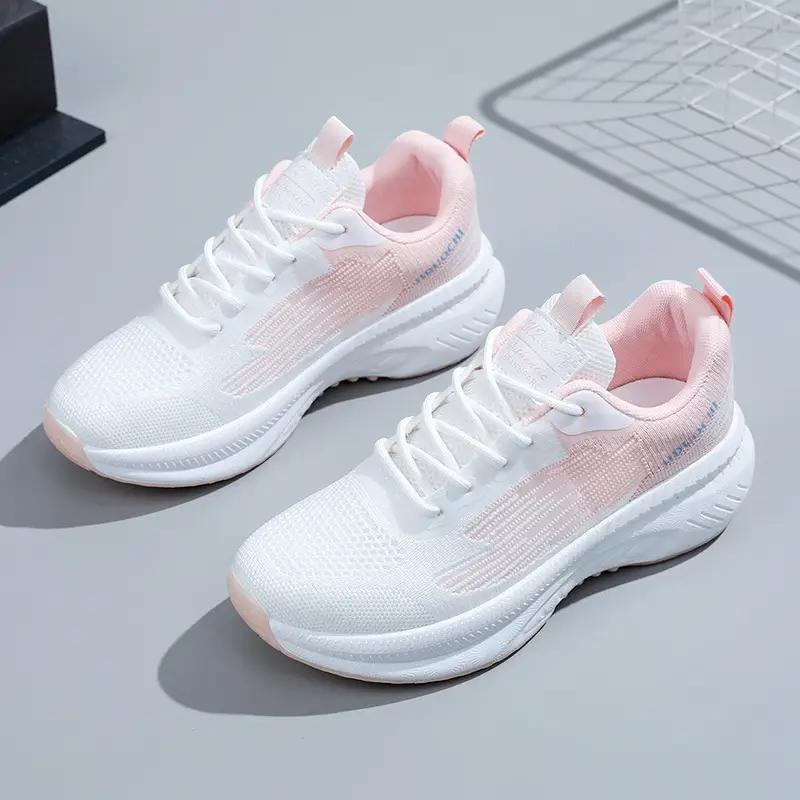Women Black Mesh Running Shoes 2025 Spring Lightweight