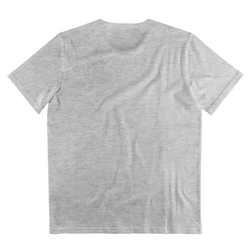Men Gray T-Shirt with Black Flag Patch Short Sleeve — feature 36