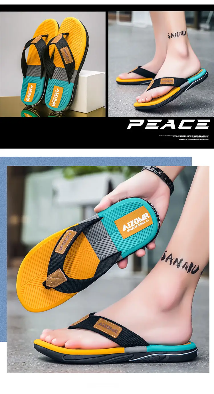 Cross-border Summer New Style EVA Men's Outer Wear Anti-slip Beach Men's Household Flip Flops with Clip Feet Thailand Men's Slip Flops — feature 10