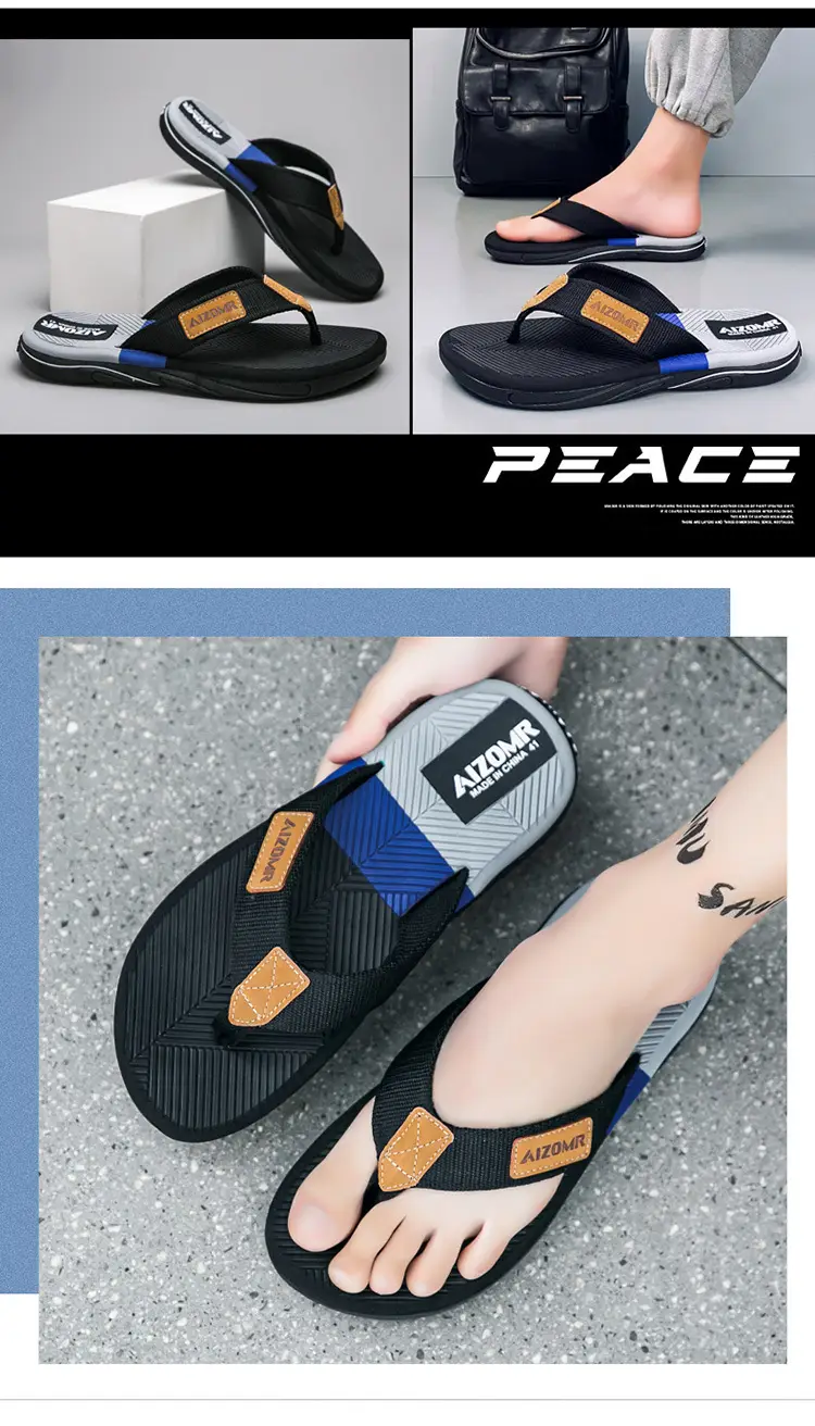 Cross-border Summer New Style EVA Men's Outer Wear Anti-slip Beach Men's Household Flip Flops with Clip Feet Thailand Men's Slip Flops — feature 12