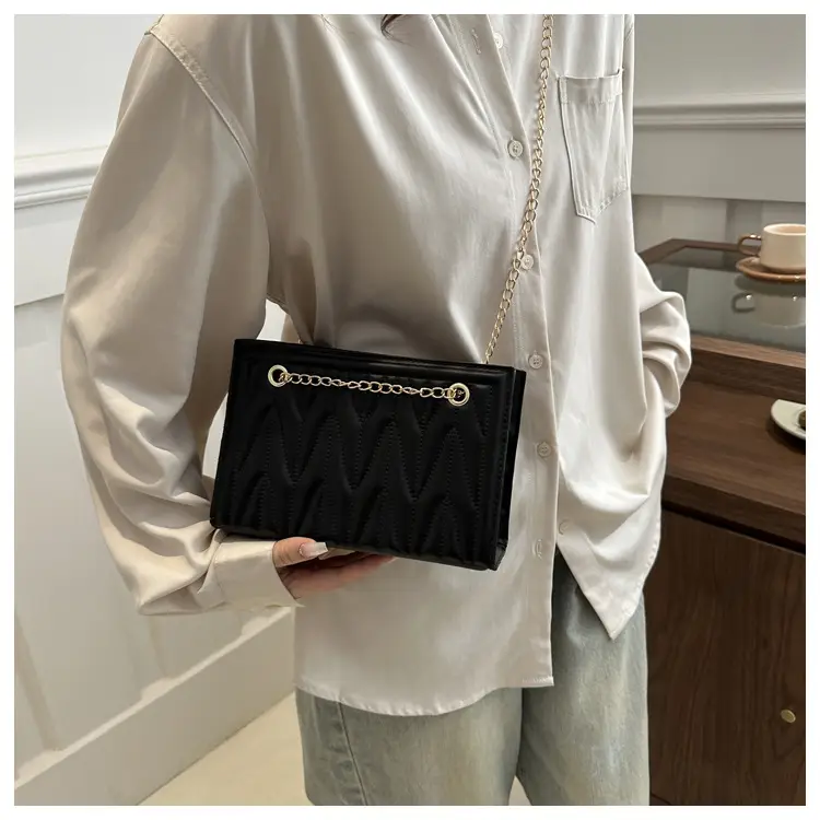 Women's Chain Crossbody & Embossed Quilted Bag Set — feature 11