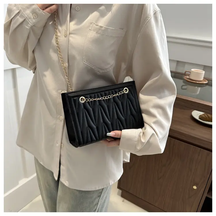Women's Chain Crossbody & Embossed Quilted Bag Set — feature 12