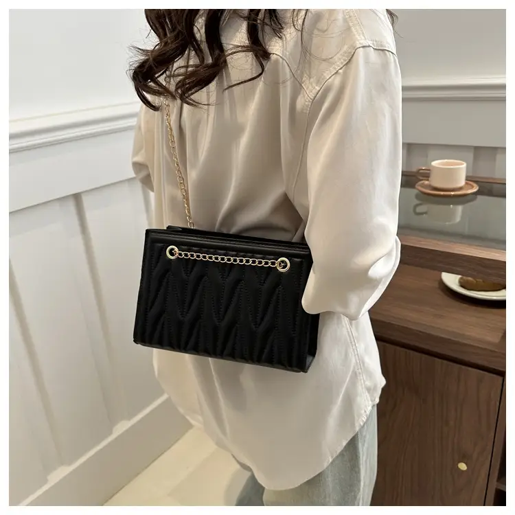 Women's Chain Crossbody & Embossed Quilted Bag Set — feature 13