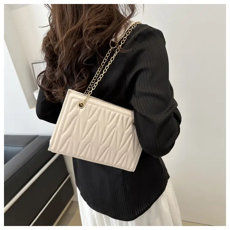 Women's Chain Crossbody & Embossed Quilted Bag Set — feature 14