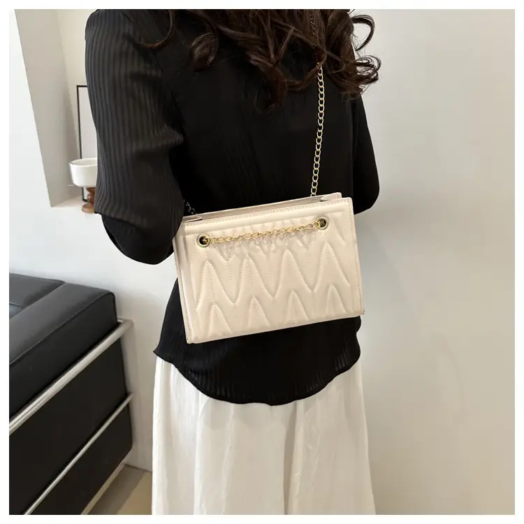 Women's Chain Crossbody & Embossed Quilted Bag Set — feature 15