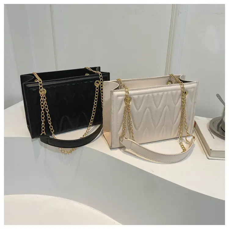 Women's Chain Crossbody & Embossed Quilted Bag Set — feature 21