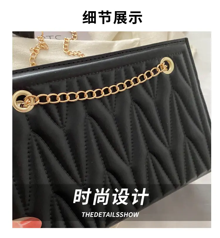 Women's Chain Crossbody & Embossed Quilted Bag Set — feature 3