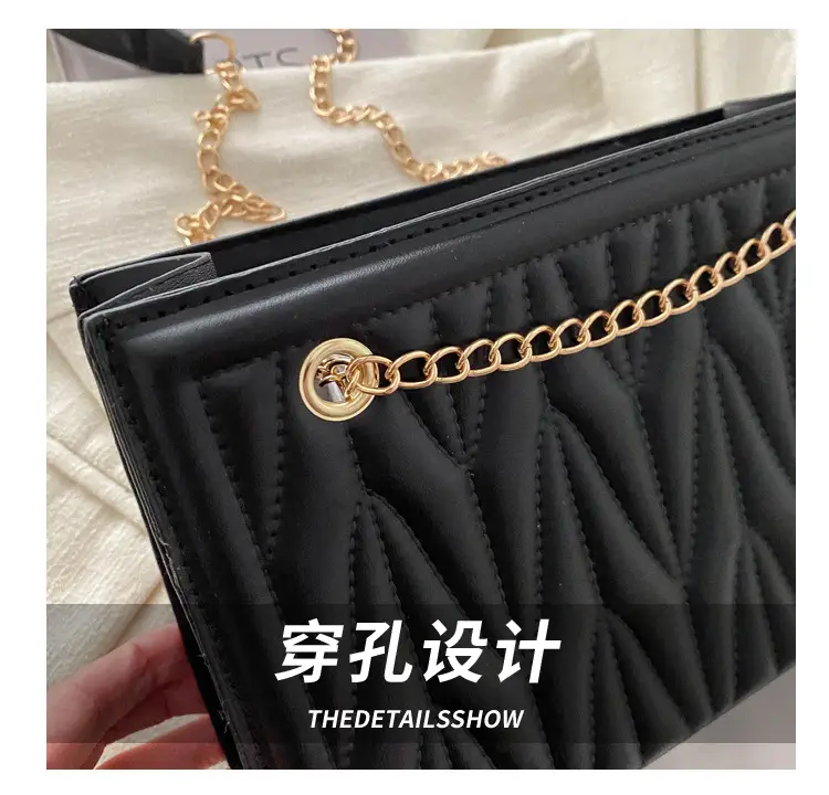 Women's Chain Crossbody & Embossed Quilted Bag Set — feature 5