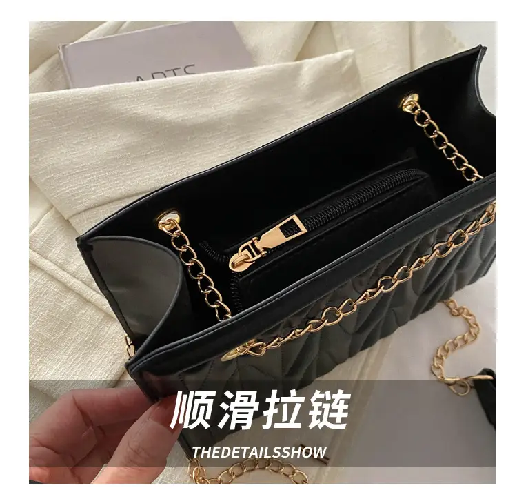 Women's Chain Crossbody & Embossed Quilted Bag Set — feature 6