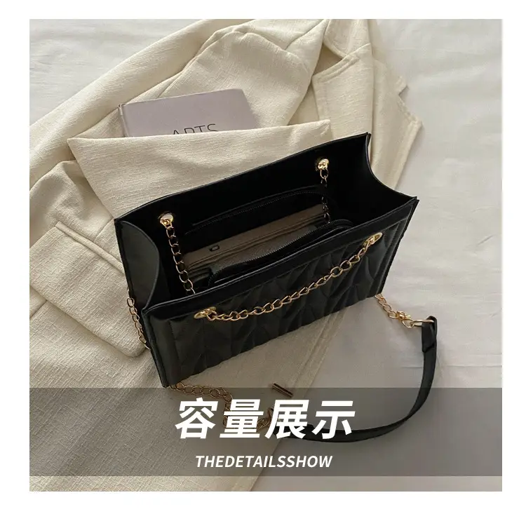 Women's Chain Crossbody & Embossed Quilted Bag Set — feature 7