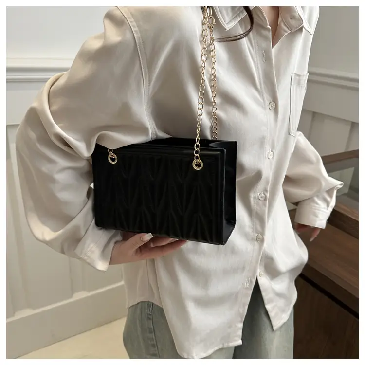 Women's Chain Crossbody & Embossed Quilted Bag Set — feature 9