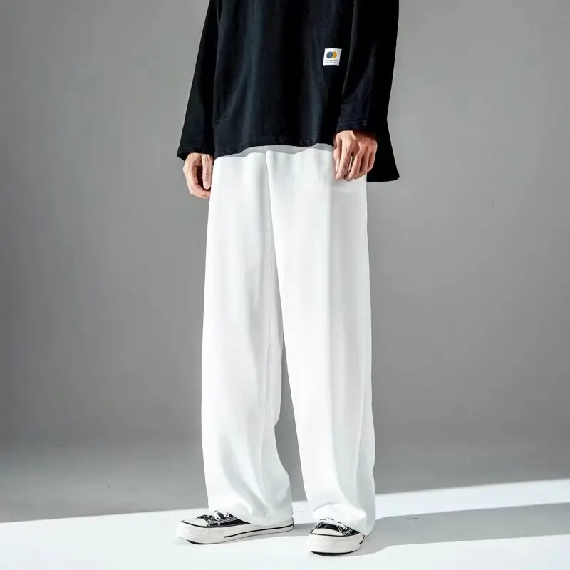 Men's Ice Silk Loose Pants Solid Color Wholesale - Image 3