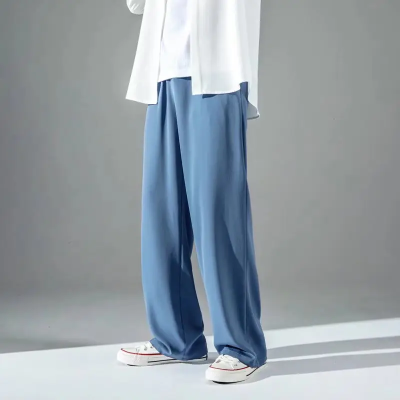 Men's Ice Silk Loose Pants Solid Color Wholesale - Image 4