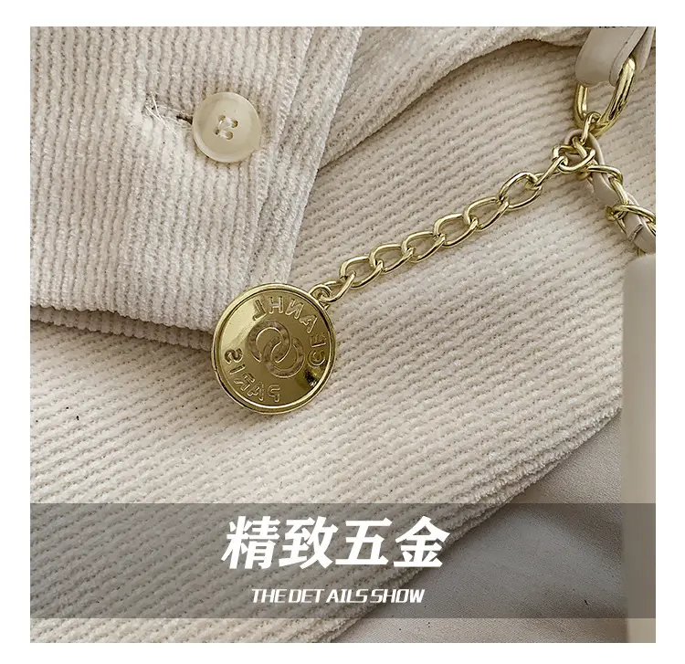 Black Rhombus Chain Shoulder Bag for Women — feature 4