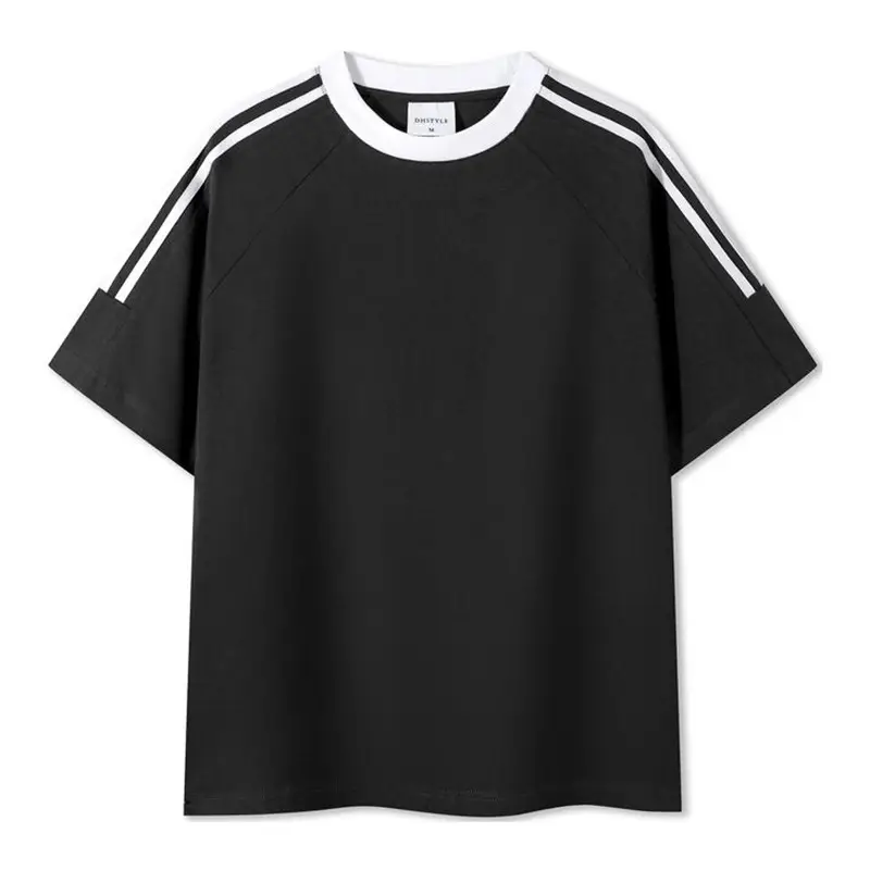 Men Women Cotton T-Shirt Set Light Blue National Fashion - Image 2