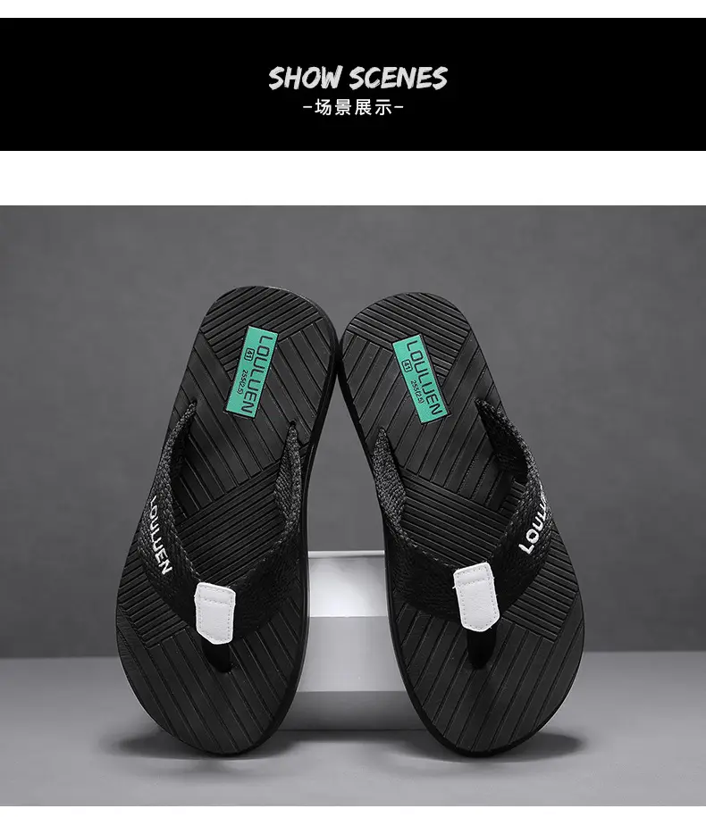 Men Blue Non-Slip Beach Flip Flops 2026 — feature 10