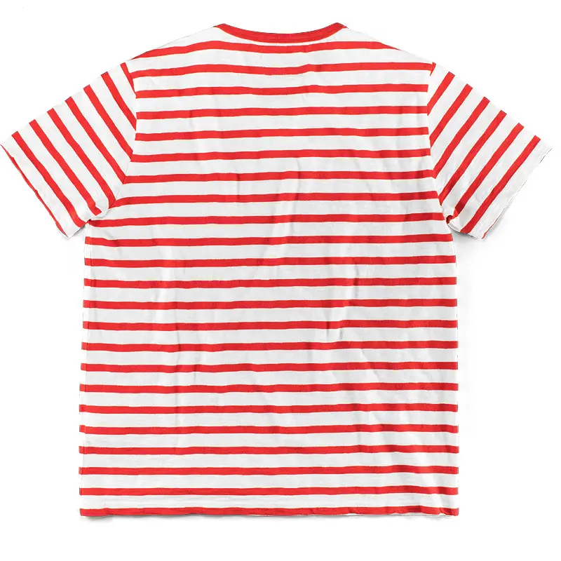 Men Striped Short Sleeve T-Shirt Round Neck Plus Size — feature 25