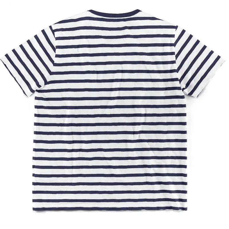Men Striped Short Sleeve T-Shirt Round Neck Plus Size — feature 9
