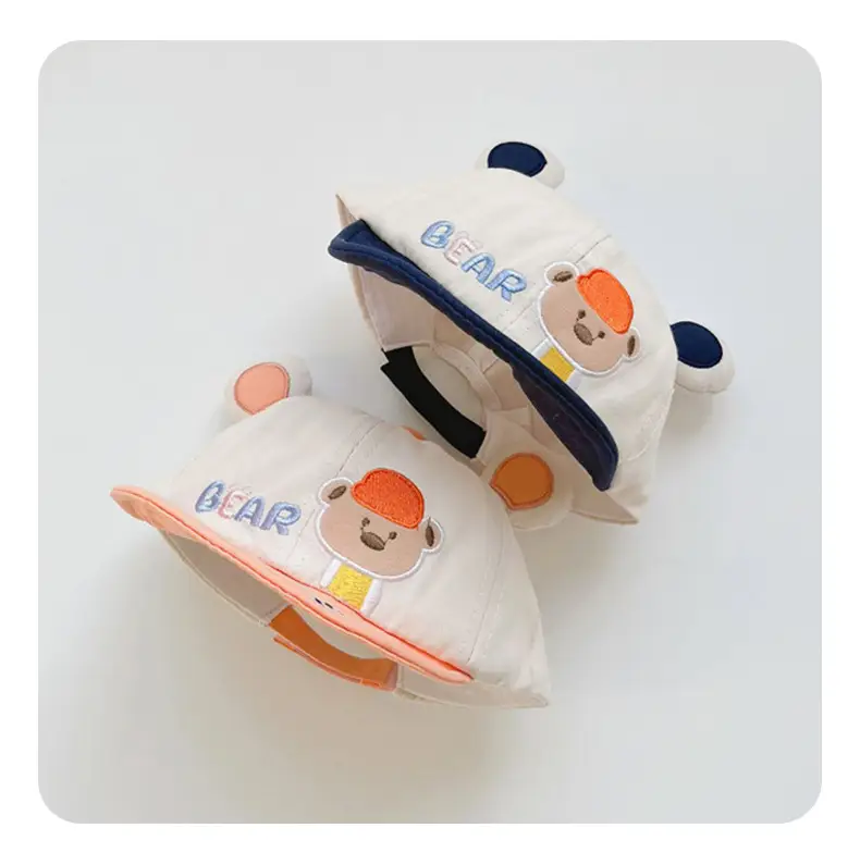 Baby Bear Peaked Hat Pure Cotton Sun Hat for Kids — feature 11