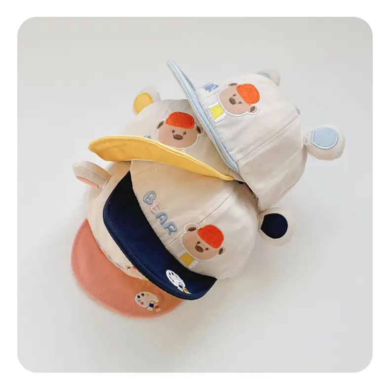 Baby Bear Peaked Hat Pure Cotton Sun Hat for Kids — feature 9