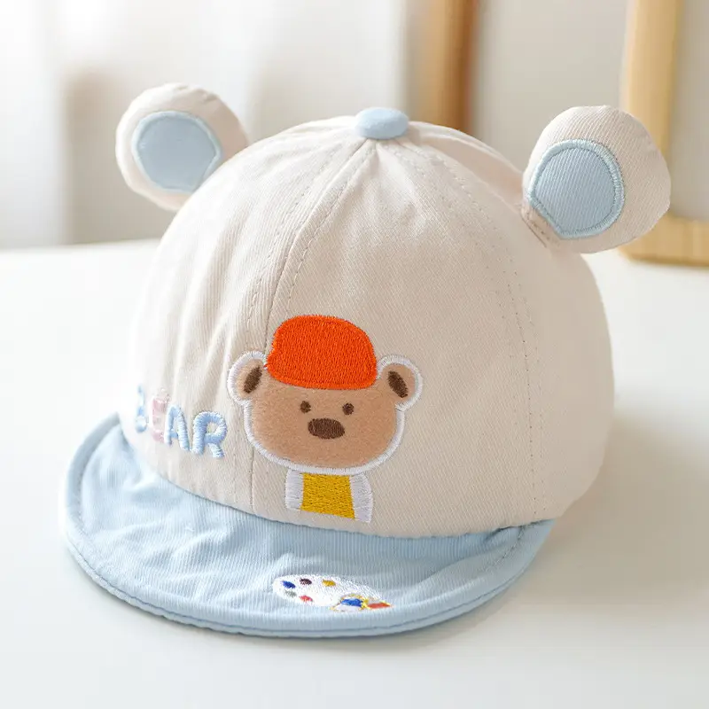Baby Bear Peaked Hat Pure Cotton Sun Hat for Kids - Image 3