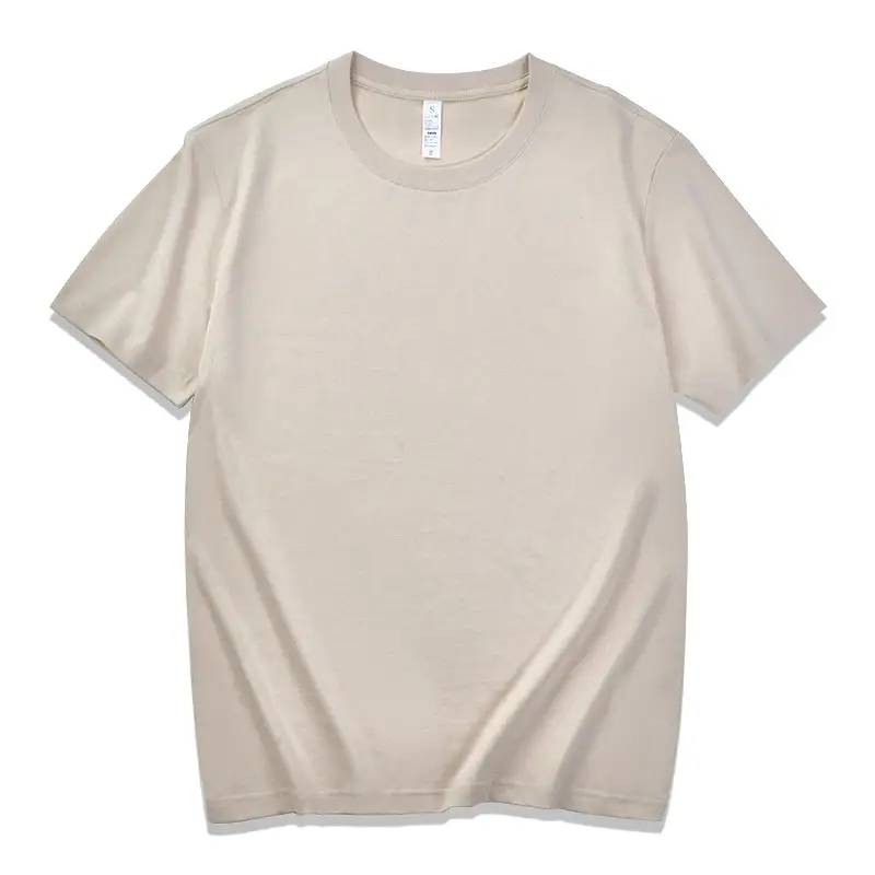 Pure Cotton T-Shirt 185 Summer Cool Beige - Image 3