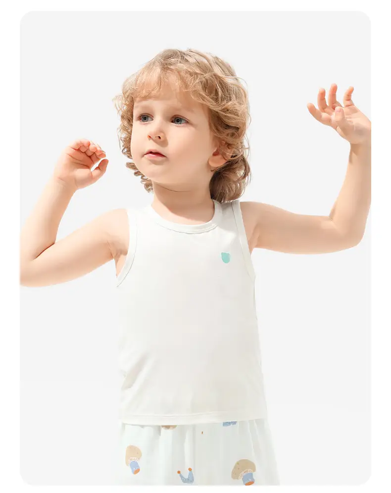 Baby's Cool Modal Sleeveless Vest Top Summer — feature 15