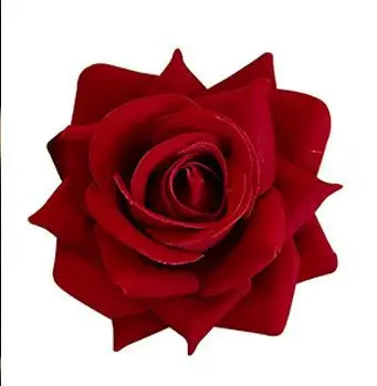 Tian Xiwei Red Rose Hair Clip French Vintage Flower Side Duckbill Clip for Women - Image 6